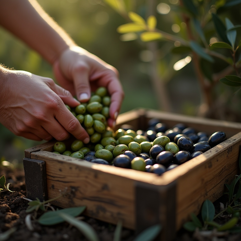Selezione delle olive